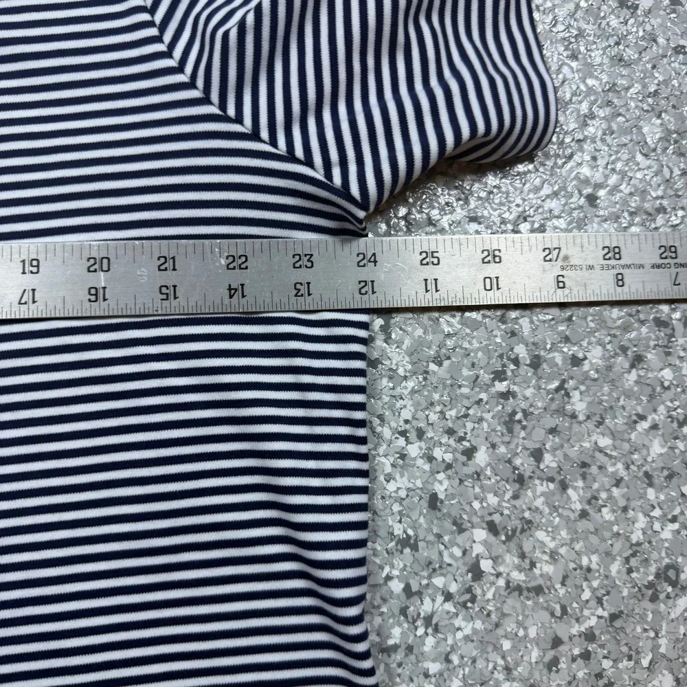 Polo Ralph ALuren Stripped Polo Men's Large Black White Pony Preppy